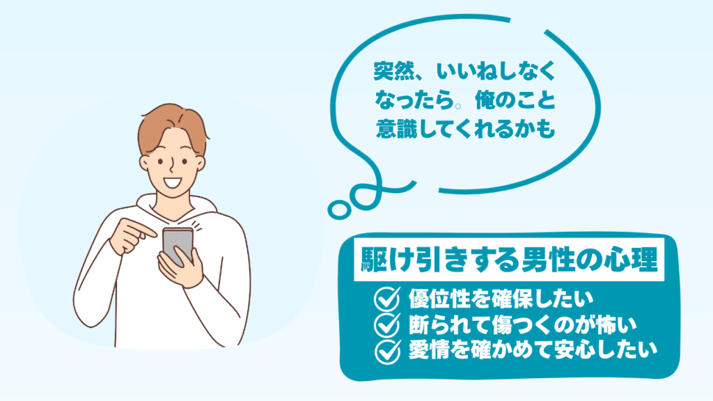 急にいいねしなくなった 男